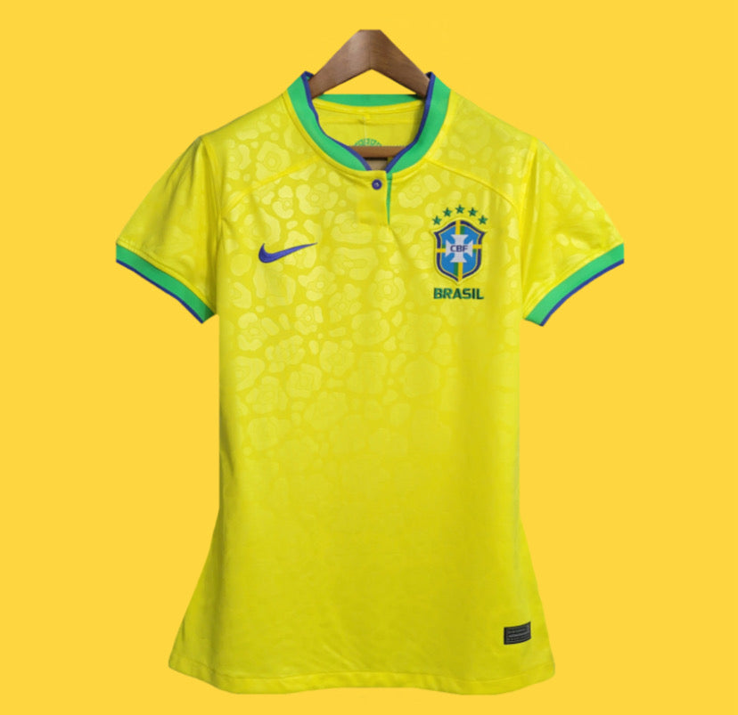 Camisa Camiseta Uniforme Seleção Brasileira Feminina Brasil Baby Look 2023  Amarelo, Camiseta Feminina Nunca Usado 87783518
